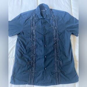 Black on black Kenneth Cole men’s shirt